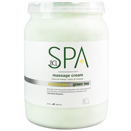BCL Spa Massage Cream - Lemongrass & Green Tea - Creata Beauty - Professional Beauty Products