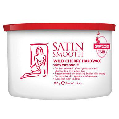 Satin Smooth Hard Wax - Wild Cherry with Vitamin E - Creata Beauty - Professional Beauty Products