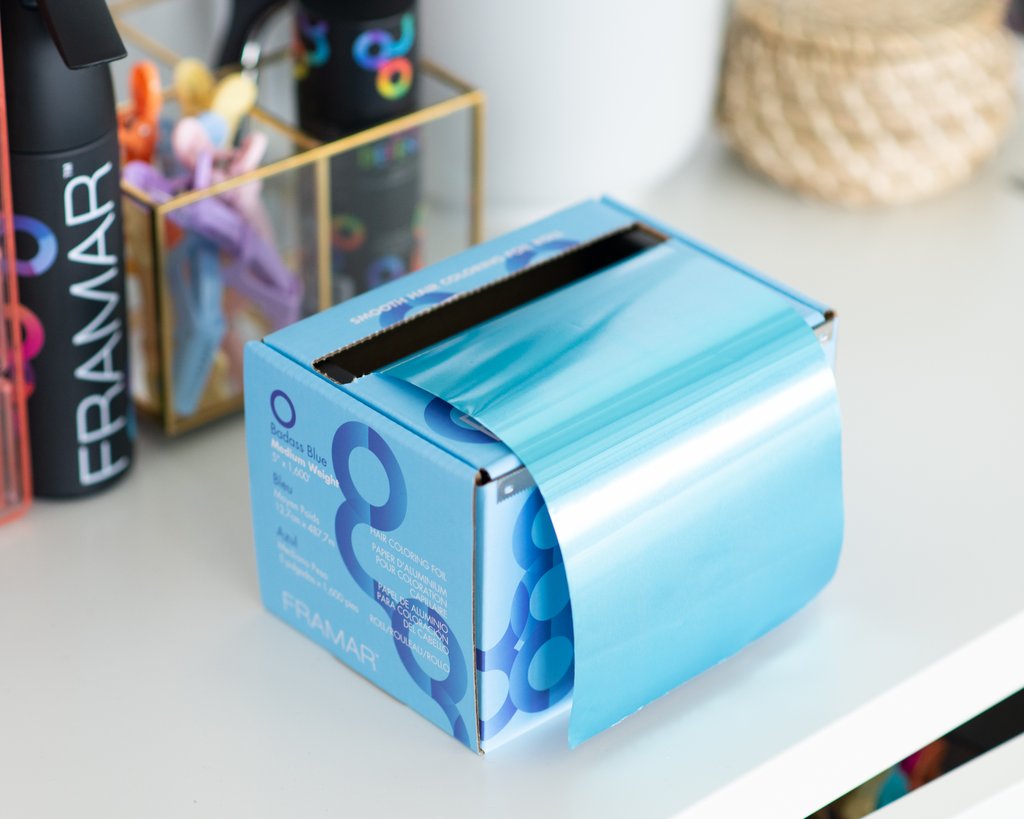 Framar Smooth Foil - Badass Blue (Medium) - Large Roll - Creata Beauty - Professional Beauty Products