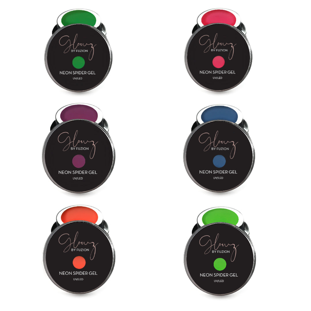 Fuzion Glowz - Summer 2022 Neon Spider Gel Collection - Creata Beauty - Professional Beauty Products