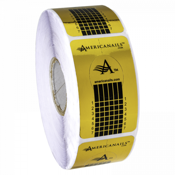 Americanails - Rectangular Gold Nail Forms - Creata Beauty - Professional Beauty Products