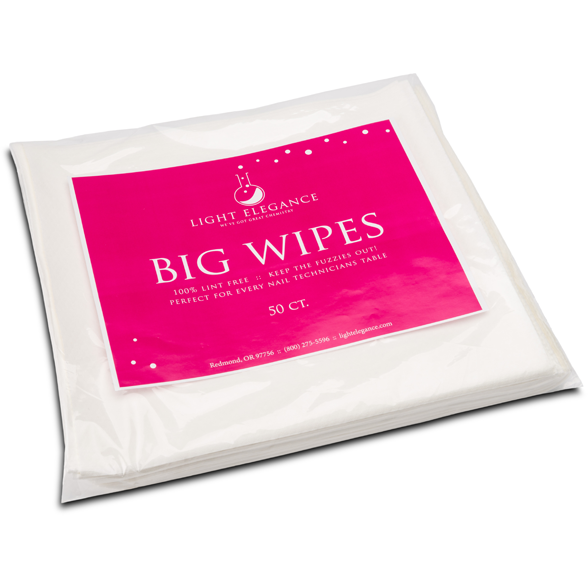Light Elegance LEpro Lint Free Big Wipes 50ct - Creata Beauty - Professional Beauty Products