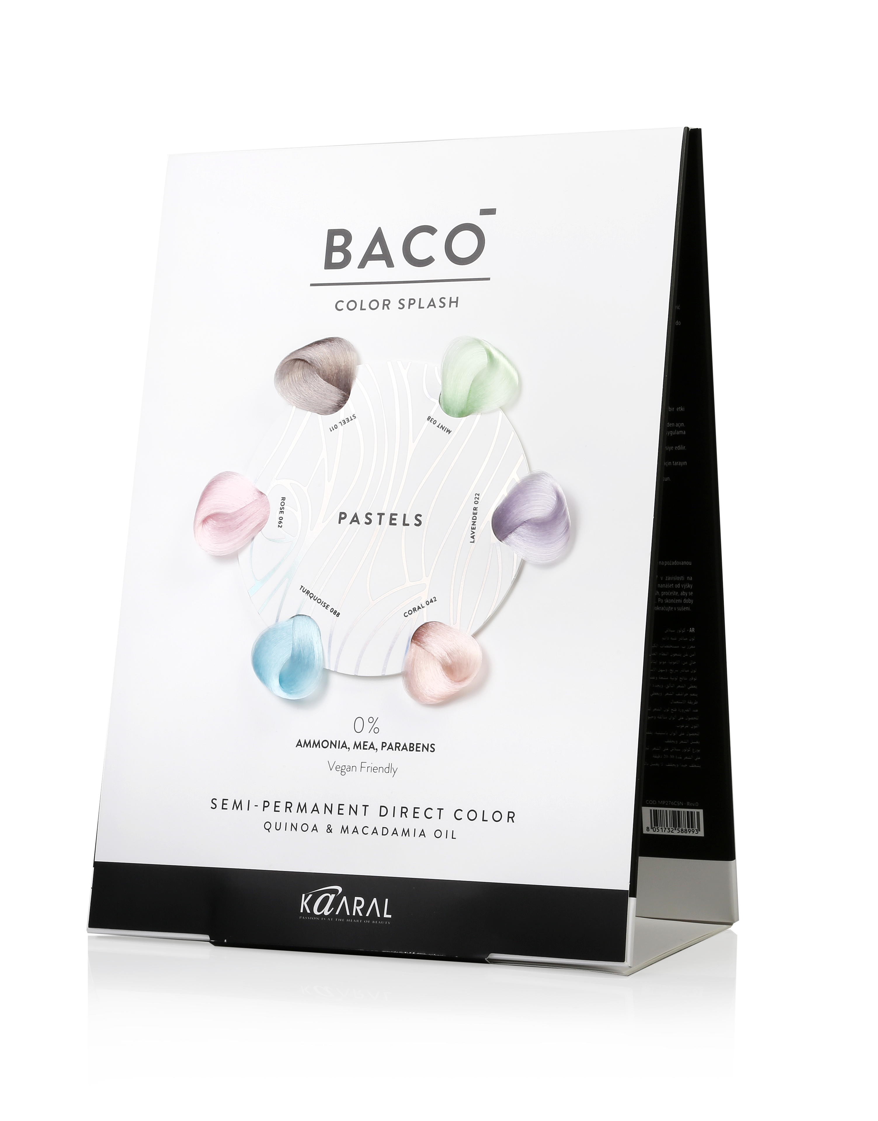 Kaaral - Baco Colorsplash Chart - Creata Beauty - Professional Beauty Products