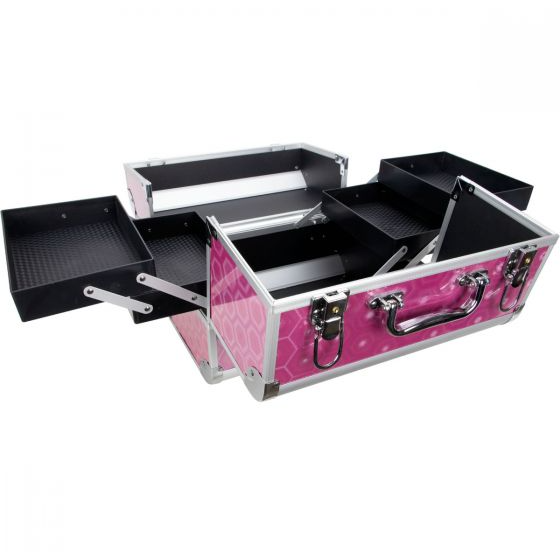 VER Beauty - Pink Hexa Holographic Cosmetic Case - Creata Beauty - Professional Beauty Products