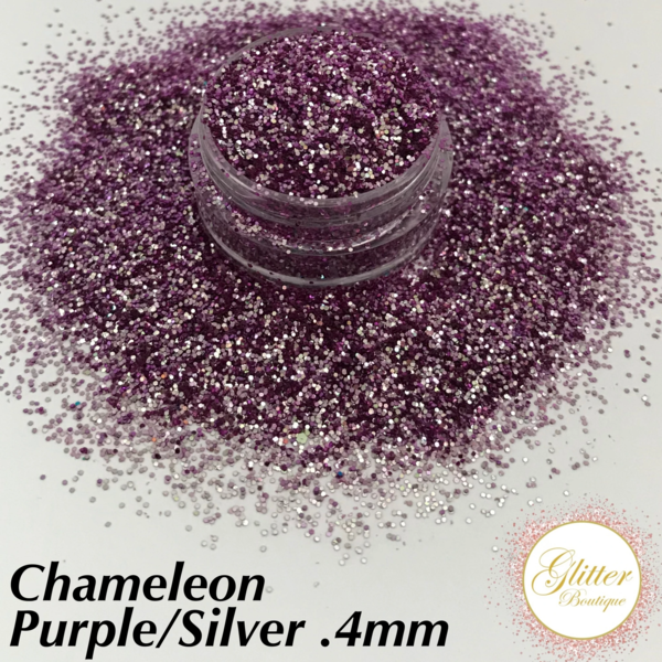 Glitter Boutique - Chameleon Purple/Silver .4mm - Creata Beauty - Professional Beauty Products