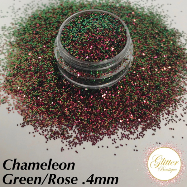 Glitter Boutique - Chameleon Green/Rose .4mm - Creata Beauty - Professional Beauty Products