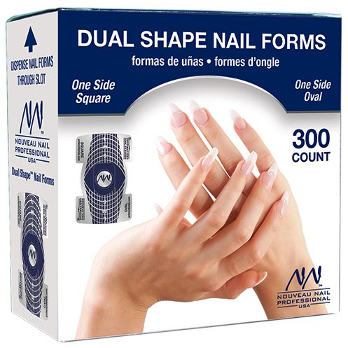 Nouveau Nail - Dual Shape Nail Forms - Creata Beauty - Professional Beauty Products