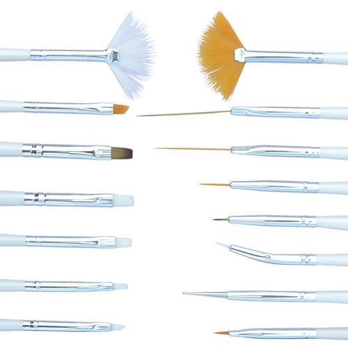 Americanails - Master Nail Artist 15 Piece Brush Set - Creata Beauty - Professional Beauty Products