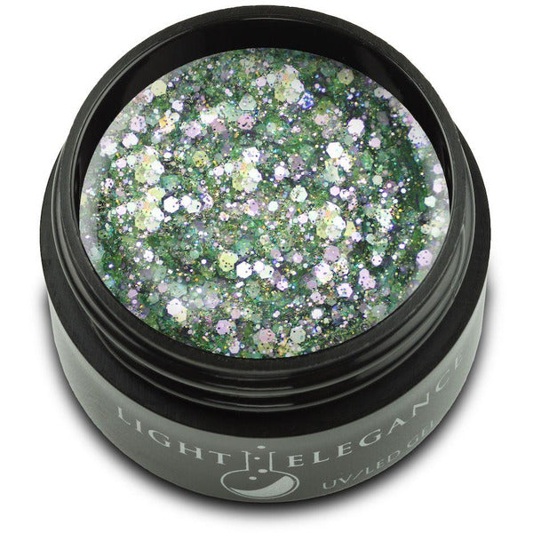 Light Elegance Glitter Gel - Say It Ain’t Cilantro - Creata Beauty - Professional Beauty Products