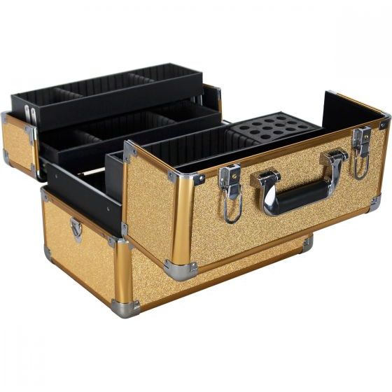 VER Beauty - Gold Glitter Pro Case - Creata Beauty - Professional Beauty Products