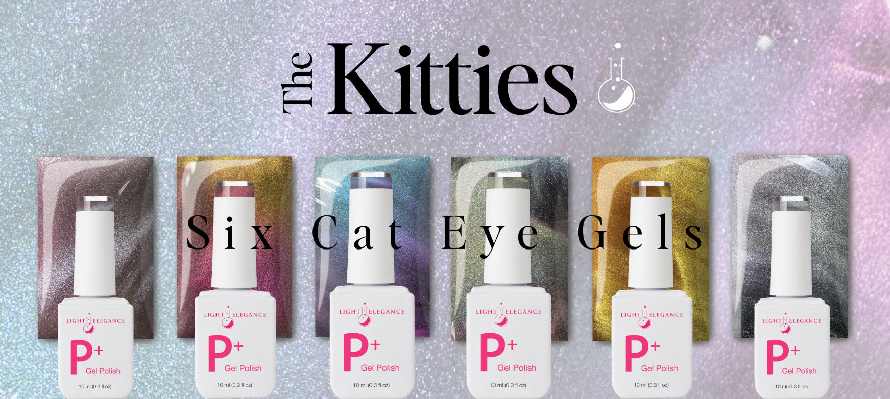 Light Elegance P+ Cat Eye Gel Polish Collection - The Kitties