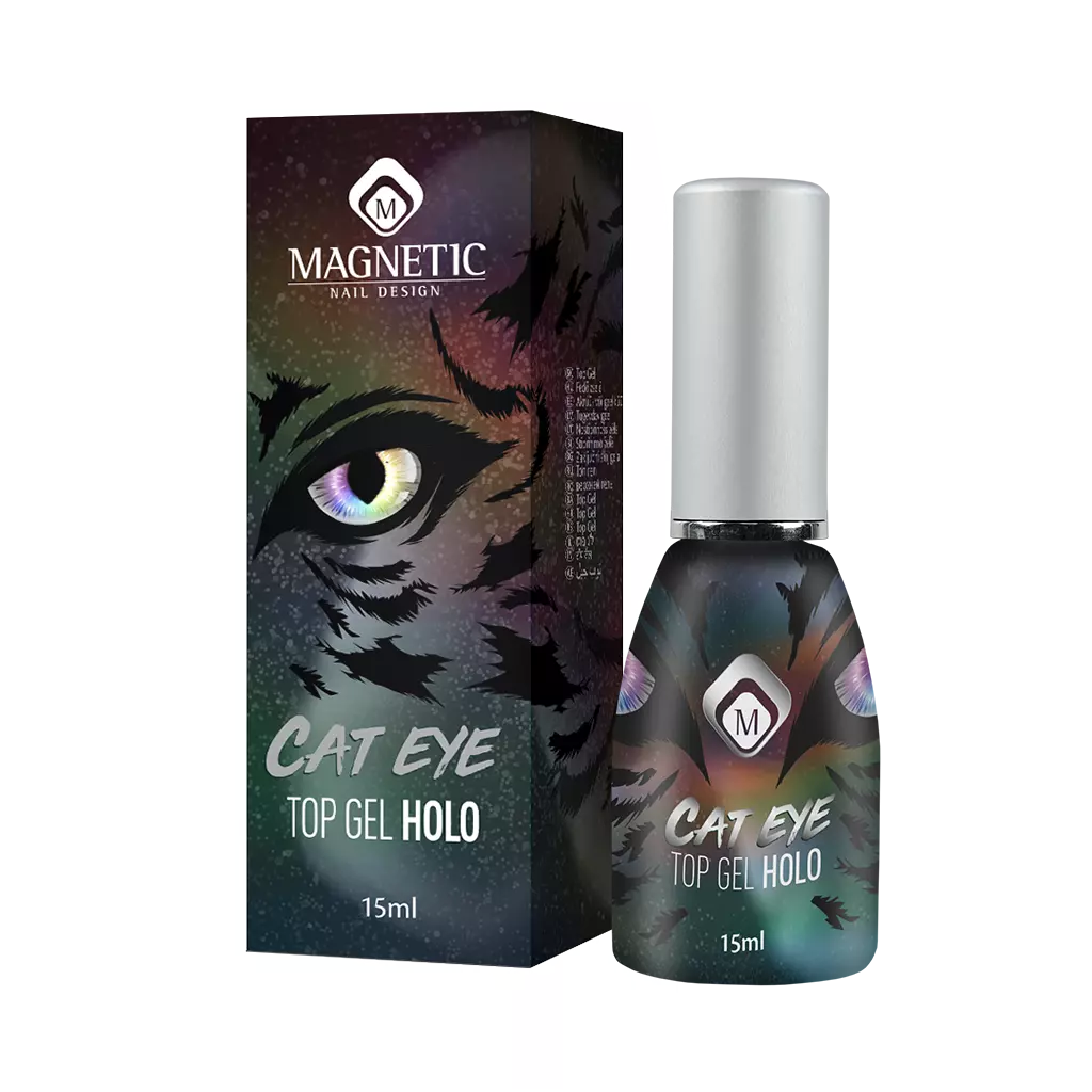 Magnetic Holo Cat Eye top gel - Creata Beauty - Professional Beauty Products
