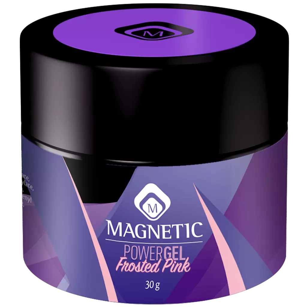 Magnetic PowerGel Frosted Pink 30 gr - Creata Beauty - Professional Beauty Products