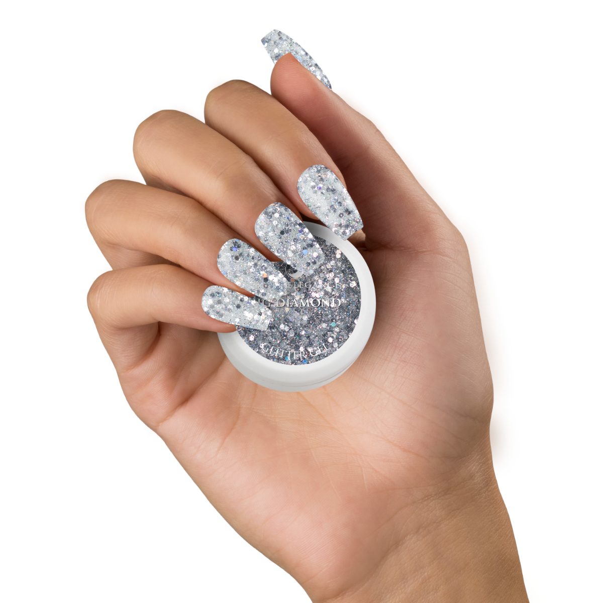 Light Elegance Glitter Gel - Big Diamond :: New Packaging - Creata Beauty - Professional Beauty Products