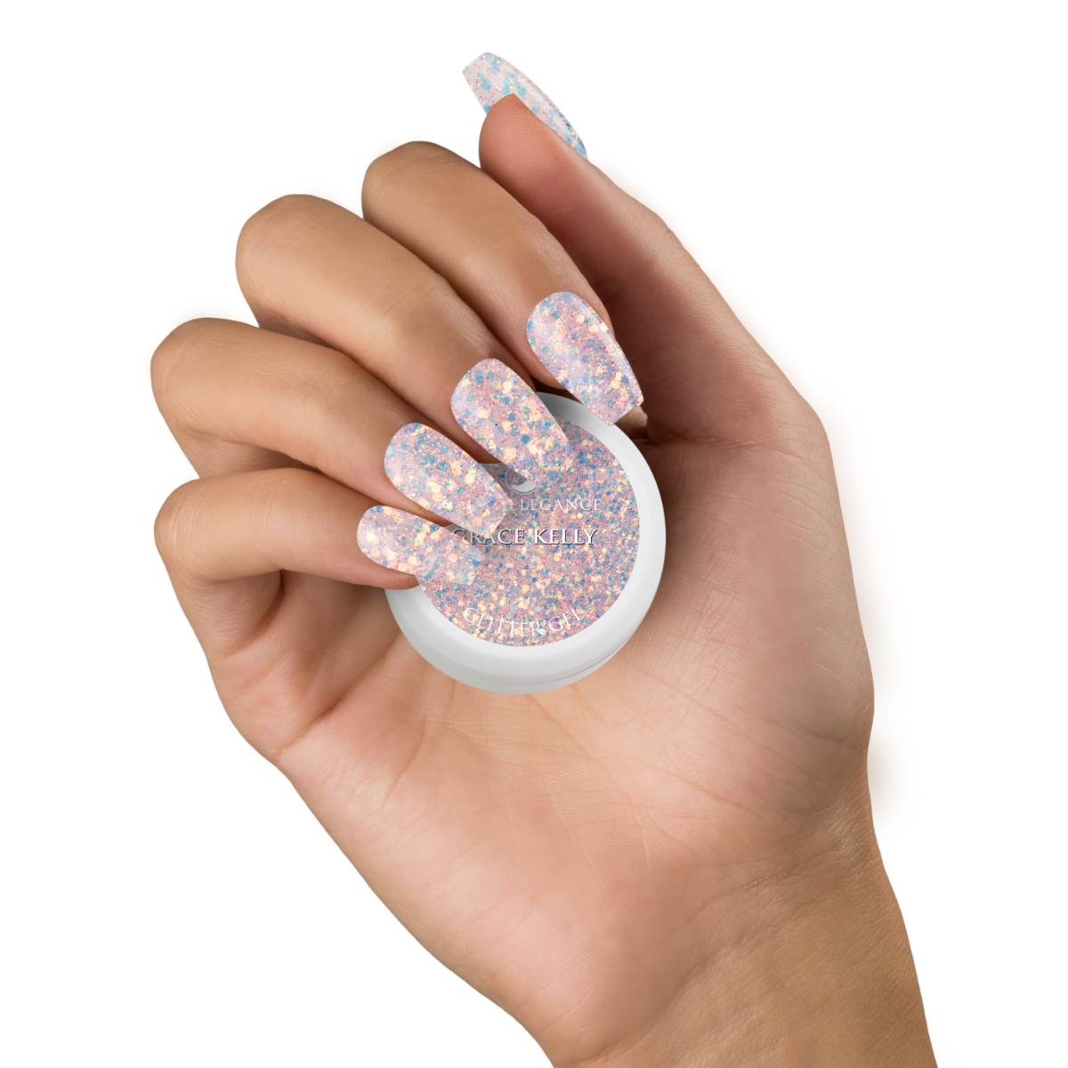 Light Elegance Glitter Gel - Grace Kelly :: New Packaging - Creata Beauty - Professional Beauty Products