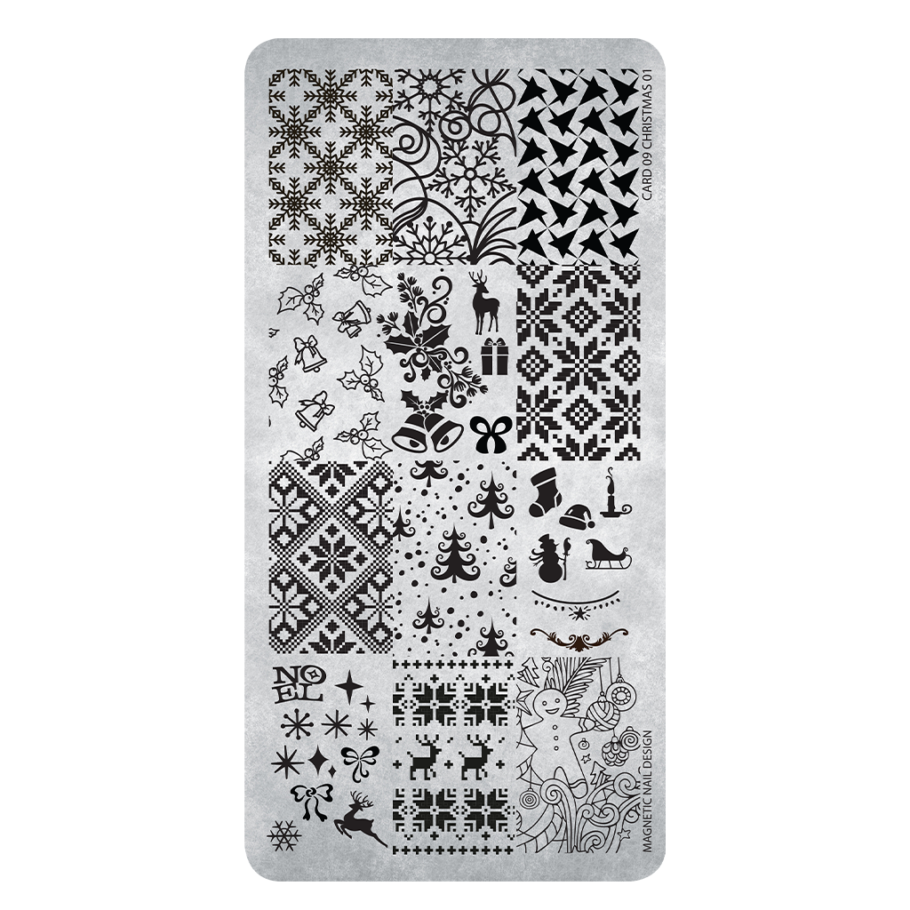 Magnetic Stamping Plate Christmas - Creata Beauty - Professional Beauty Products