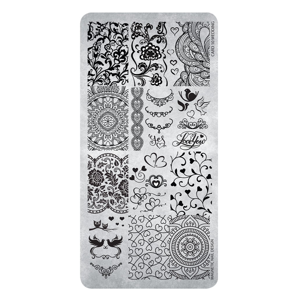 Magnetic Stamping plate Wedding - Creata Beauty - Professional Beauty Products