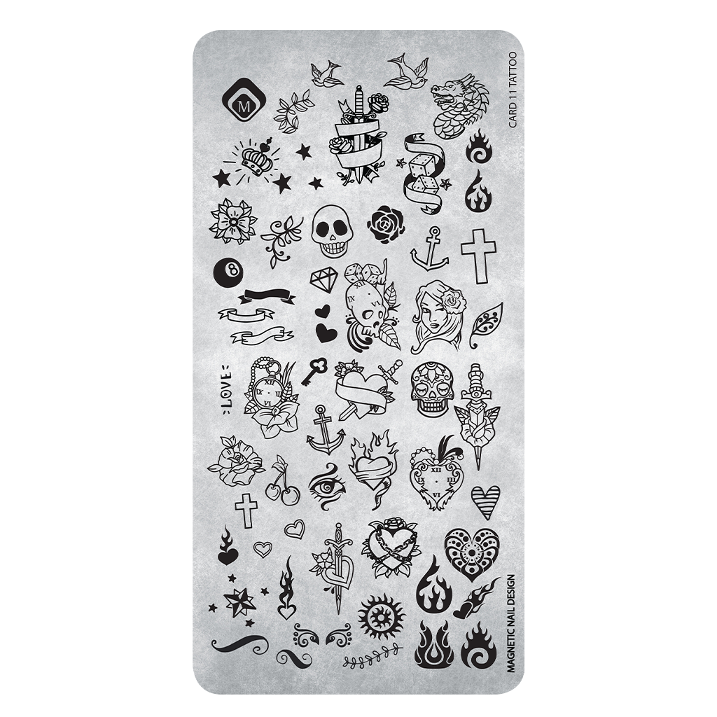 Magnetic Stamping plate Tattoo - Creata Beauty - Professional Beauty Products