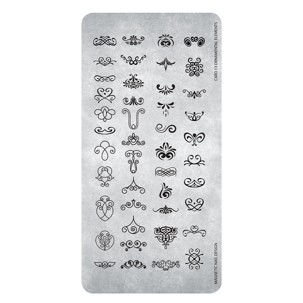 Magnetic Stamping Plate 13 Ellements - Creata Beauty - Professional Beauty Products