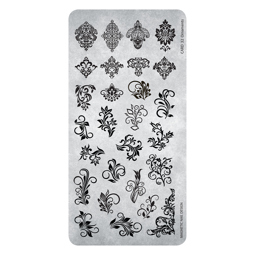 Magnetic Stamping Plate 32 Ornaments - Creata Beauty - Professional Beauty Products