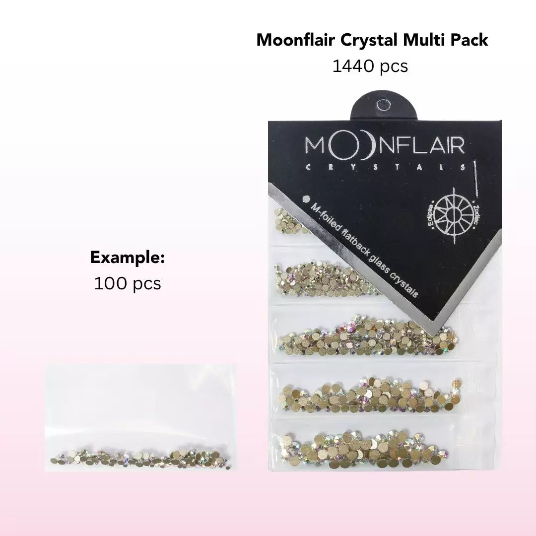 MoonFlair - Crystal AB 1440 pcs – Multi Pack - Creata Beauty - Professional Beauty Products