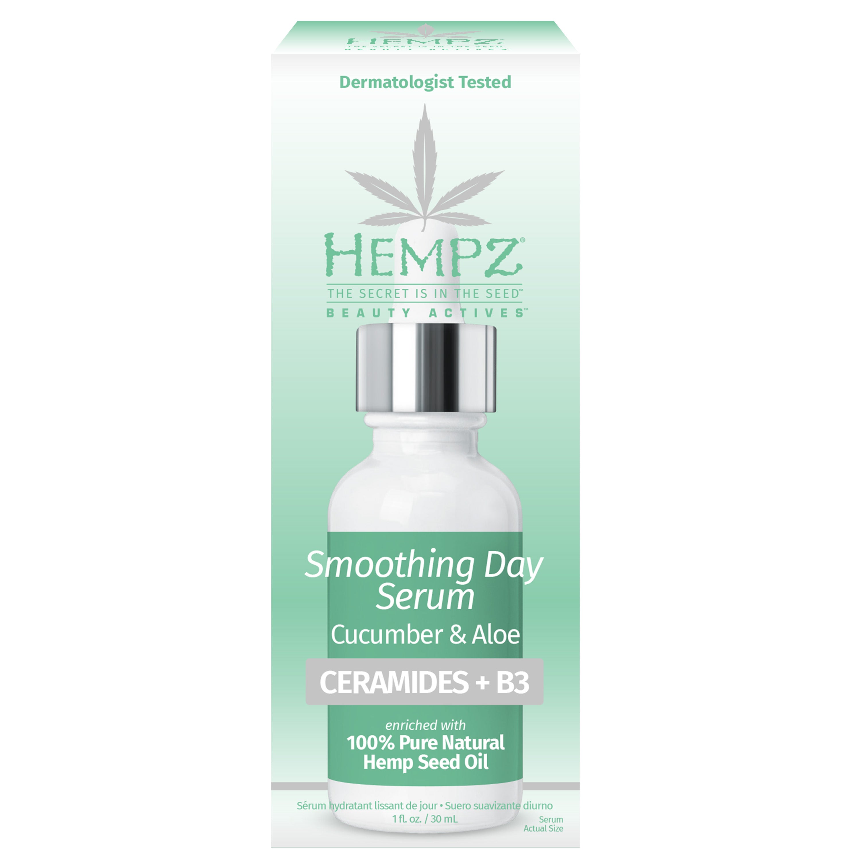 Hempz - Cucumber & Aloe Smoothing Serum 1 oz. - Creata Beauty - Professional Beauty Products