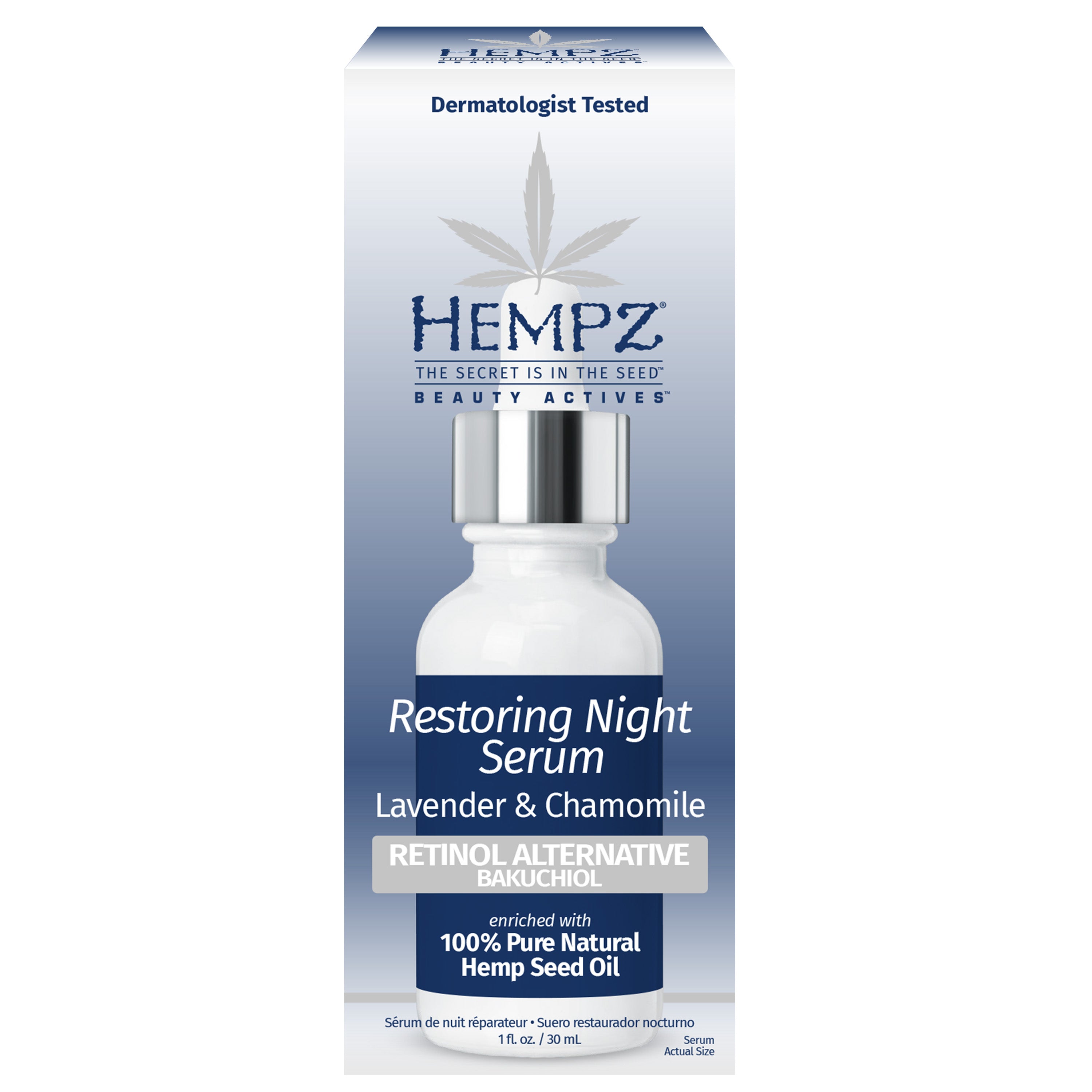 Hempz - Lavender & Chamomile Restoring Night Serum 1 oz. - Creata Beauty - Professional Beauty Products