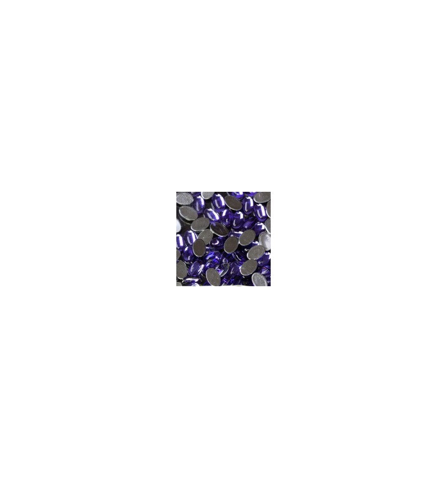 Magnetic Oval Rhinestones Large Purple - Creata Beauty - Professional Beauty Products