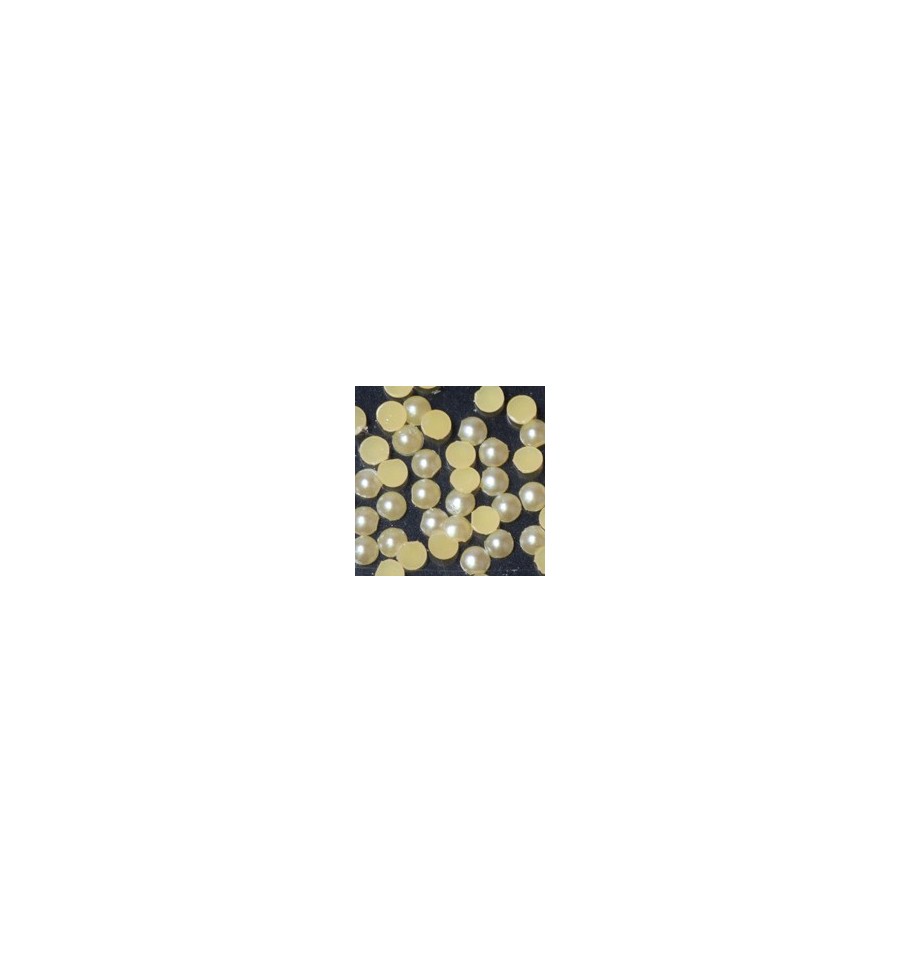 Magnetic Pearl Round Yellow Medium 100 pcs - Creata Beauty - Professional Beauty Products