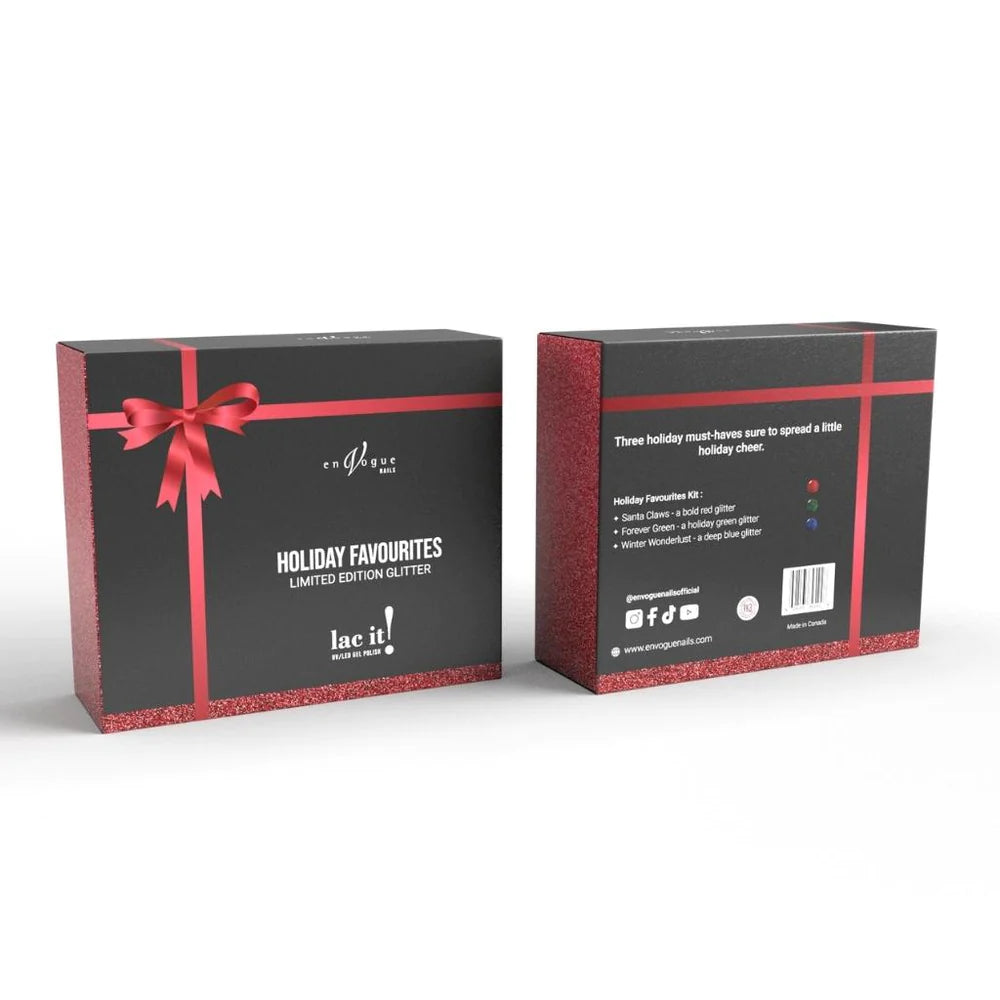 En Vogue Lac it! - Holiday Favorites 3 Pack Glitter Kit - Creata Beauty - Professional Beauty Products