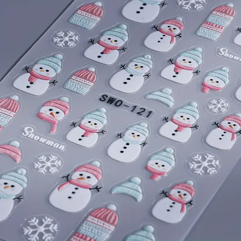 Creata Beauty Nail Decals - Christmas Winter Theme