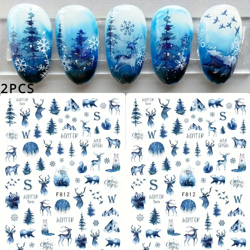 Creata Beauty Nail Decals - Winter Theme