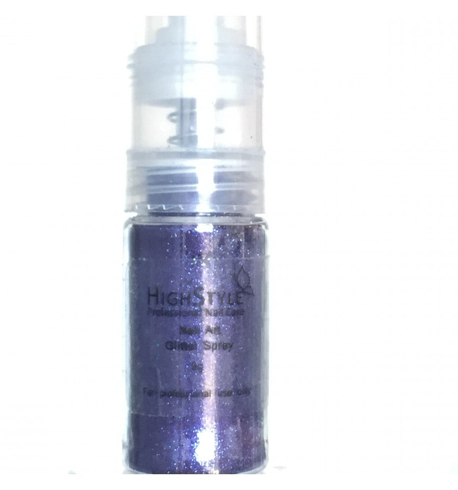 High Style Nail Art Glitter Spray Purple 9g