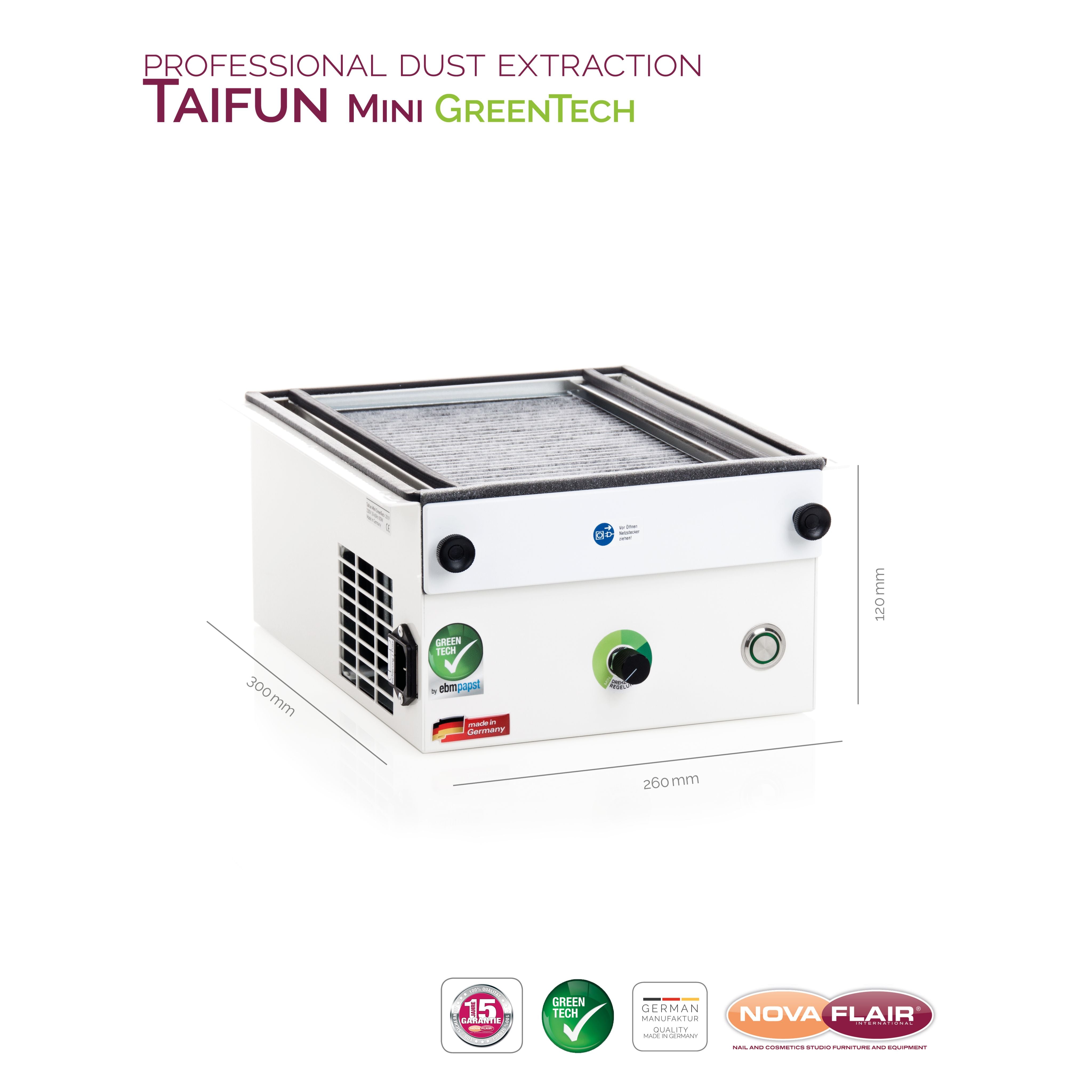 Nova Flair Taifun Mini Dust Collector - Creata Beauty - Professional Beauty Products