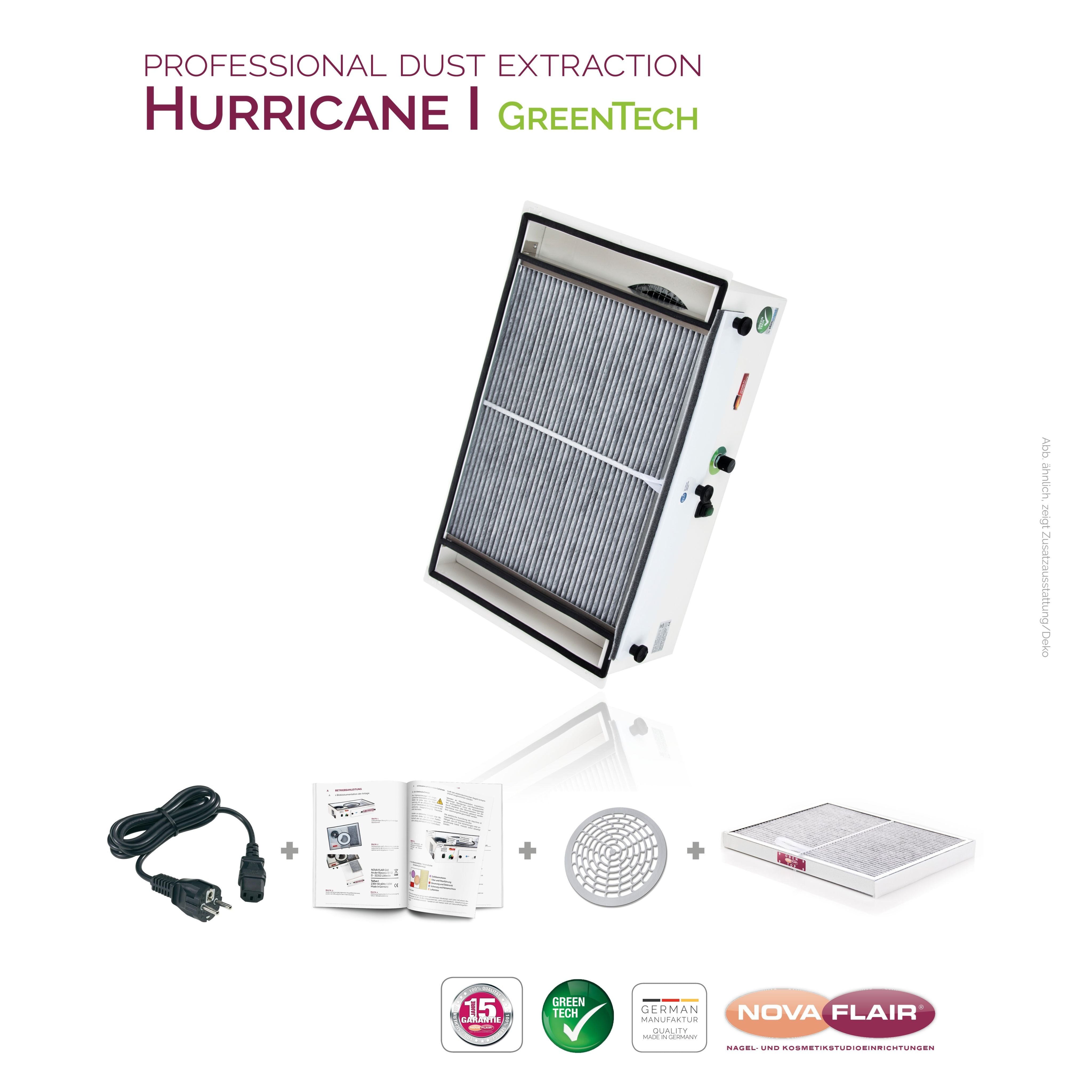 Nova Flair Hurricane H1 Dust Collector - Creata Beauty - Professional Beauty Products