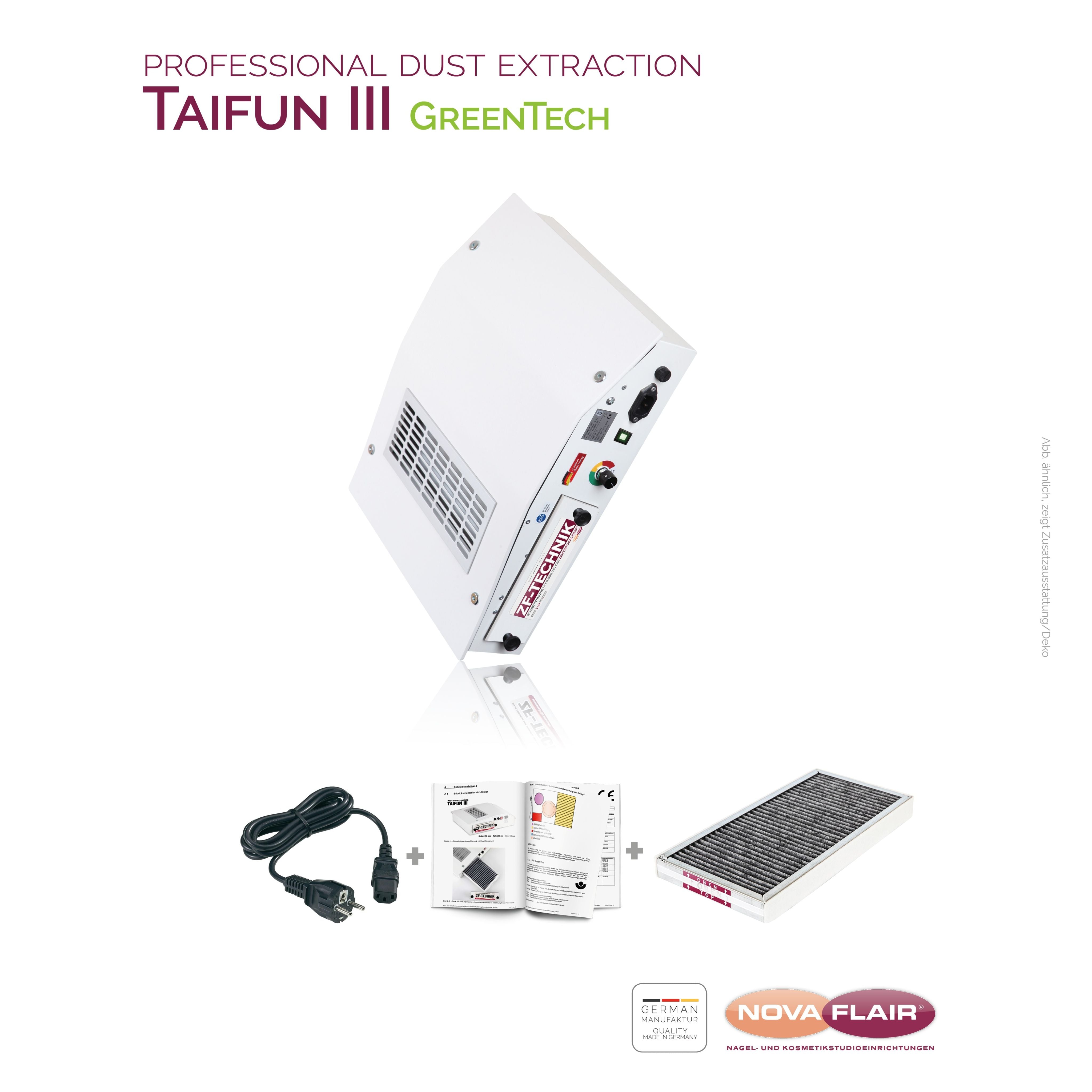 Nova Flair Taifun T3 Desktop Dust Collector - Creata Beauty - Professional Beauty Products