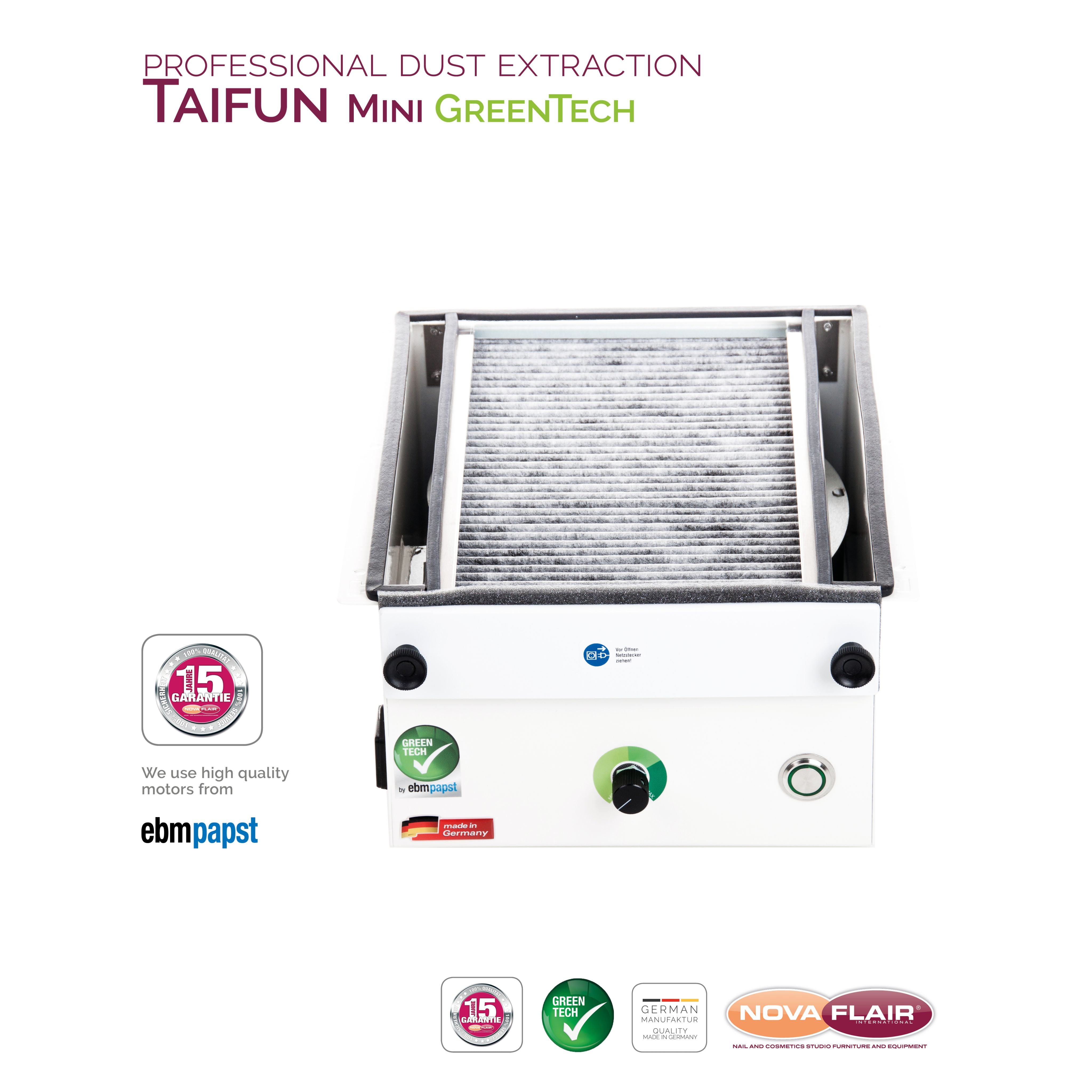 Nova Flair Taifun Mini Dust Collector - Creata Beauty - Professional Beauty Products