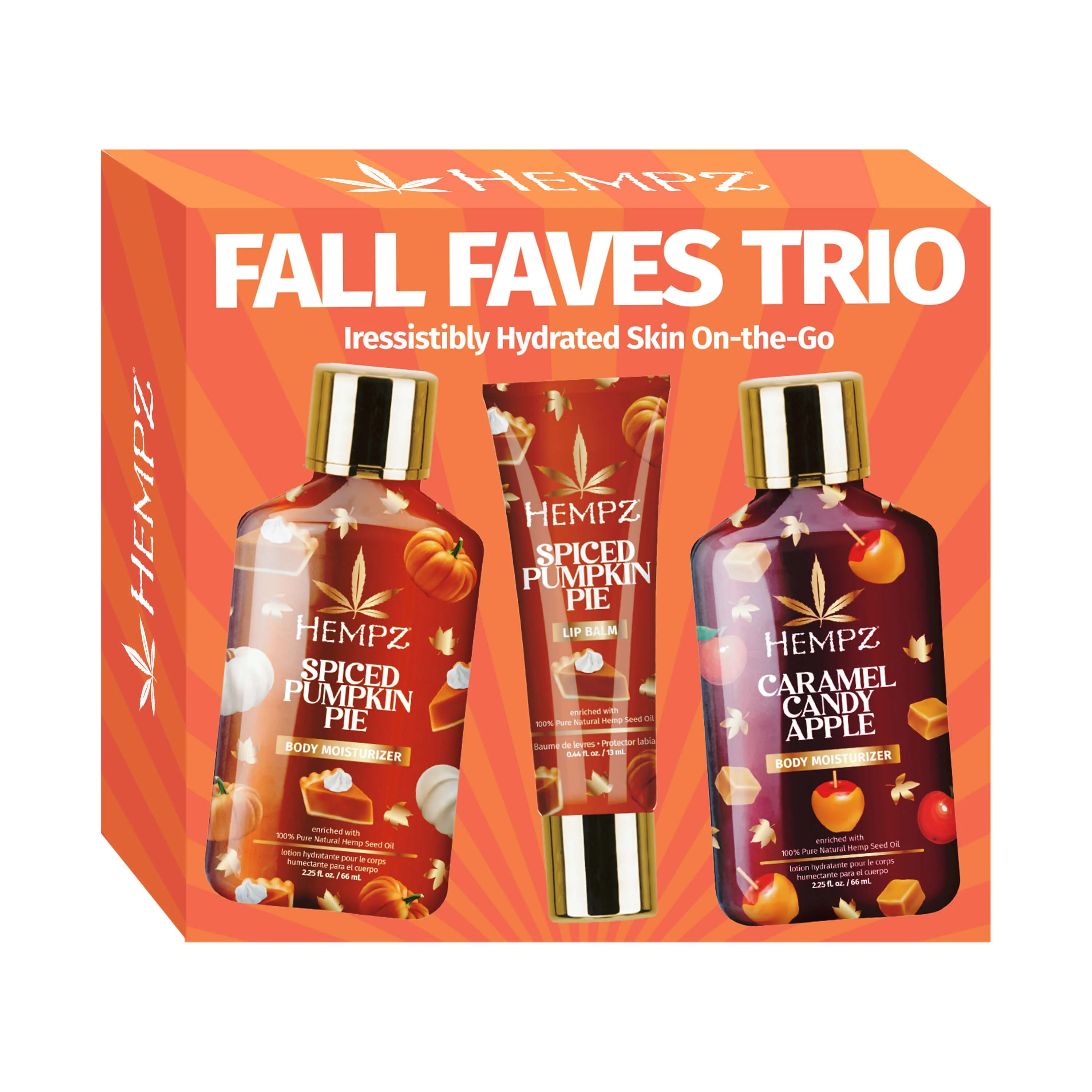 Hempz - Fall Faves Trio Lotion & Lip Balm Set