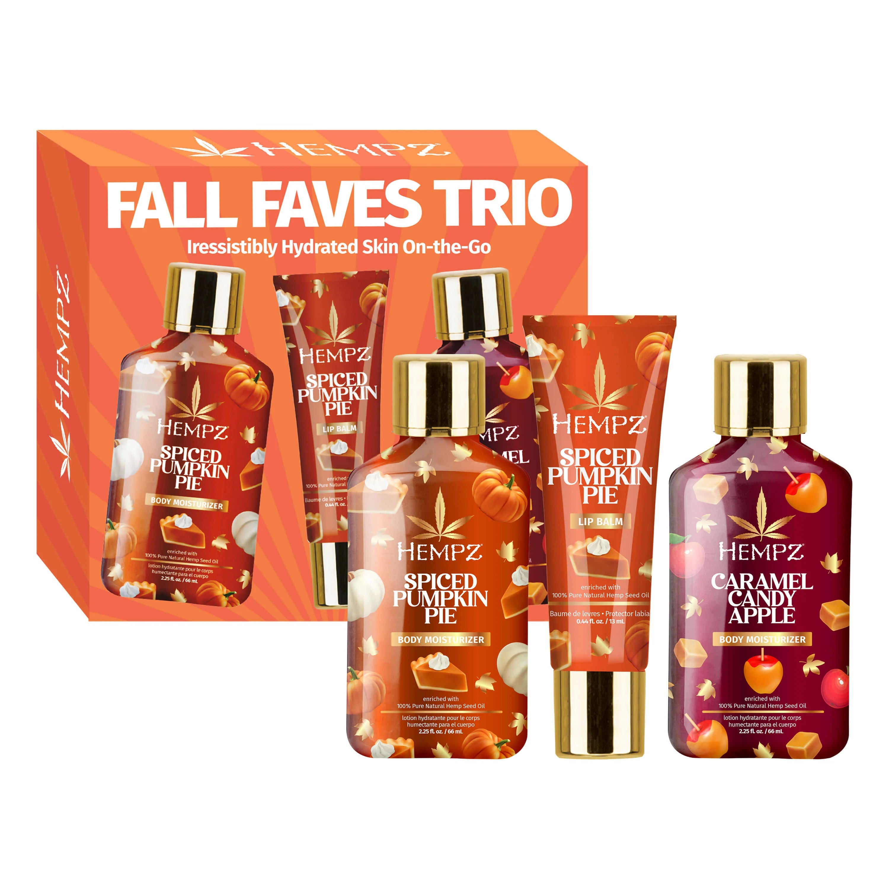 Hempz - Fall Faves Trio Lotion & Lip Balm Set