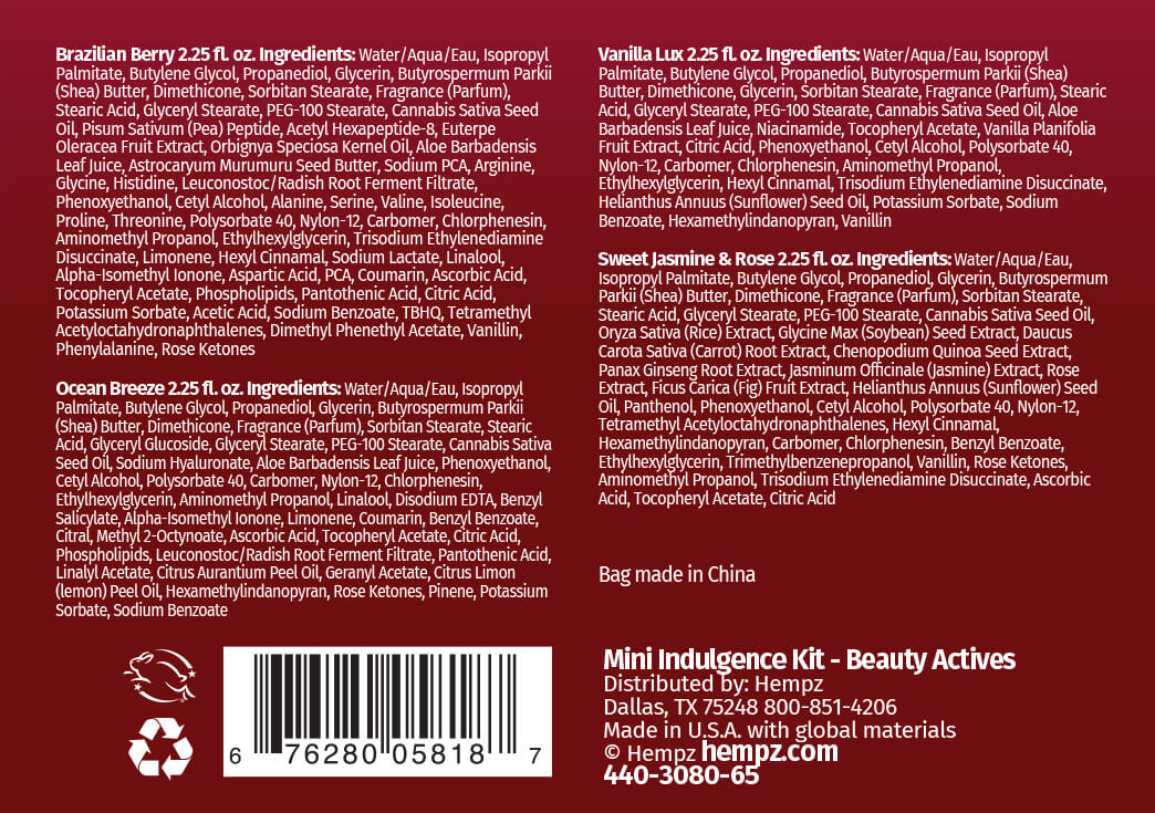 Hempz - Mini Indulgence Beauty Actives Moisturizing Lotion Gift Set