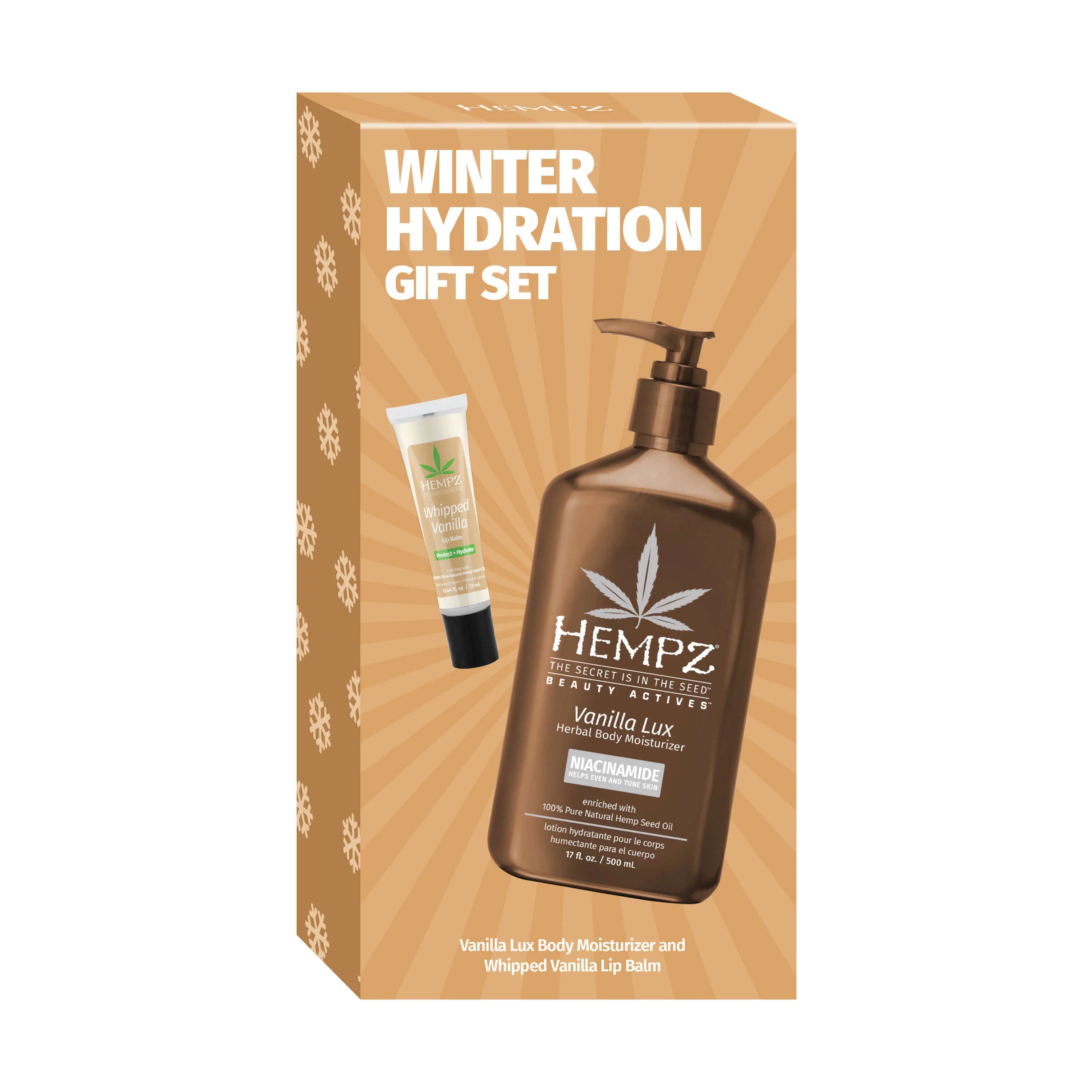 Hempz - Winter Hydration Vanilla Lotion & Lip Balm Gift Set