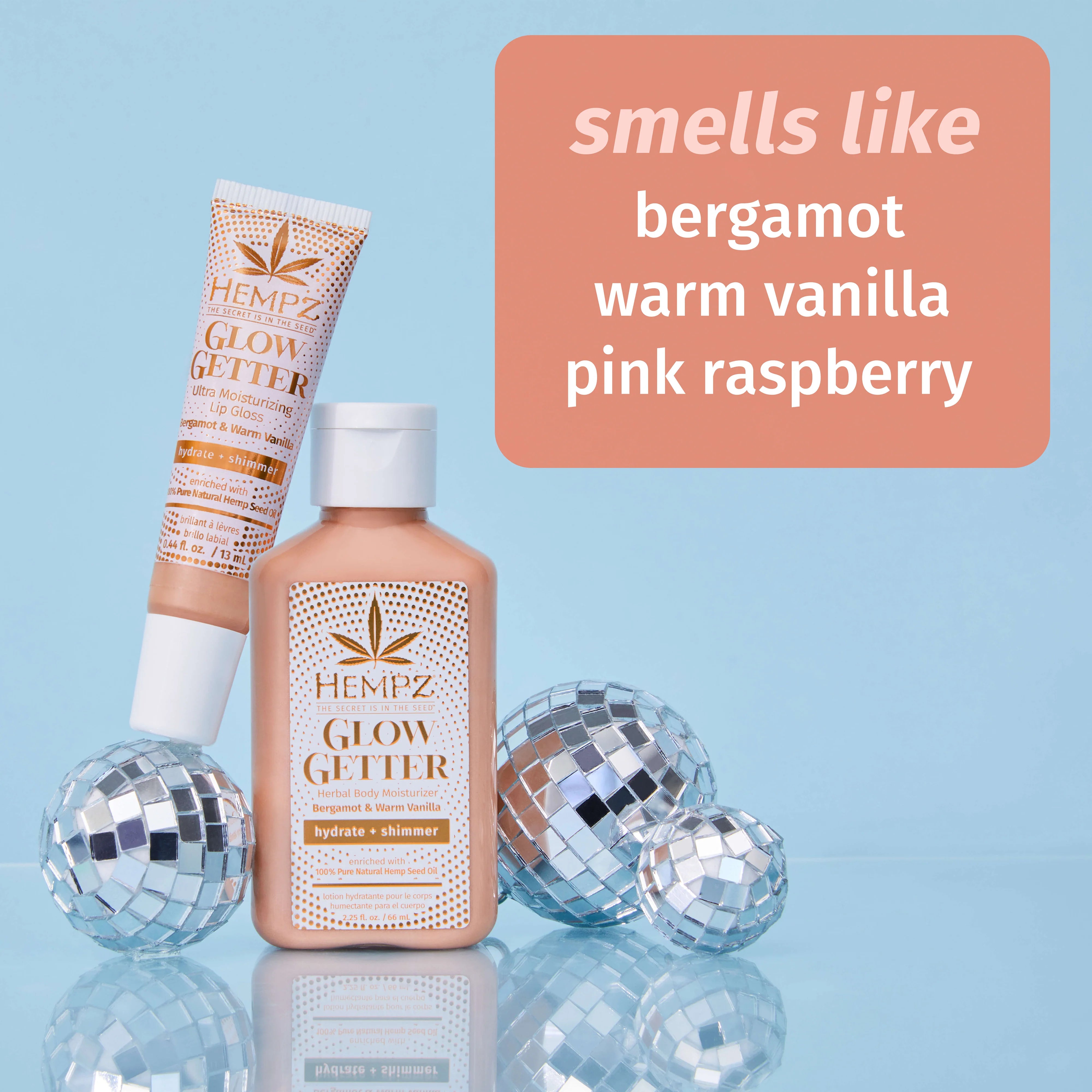 Hempz - Frosted Glow Getter Mini Lotion & Lip Gloss Gift Set