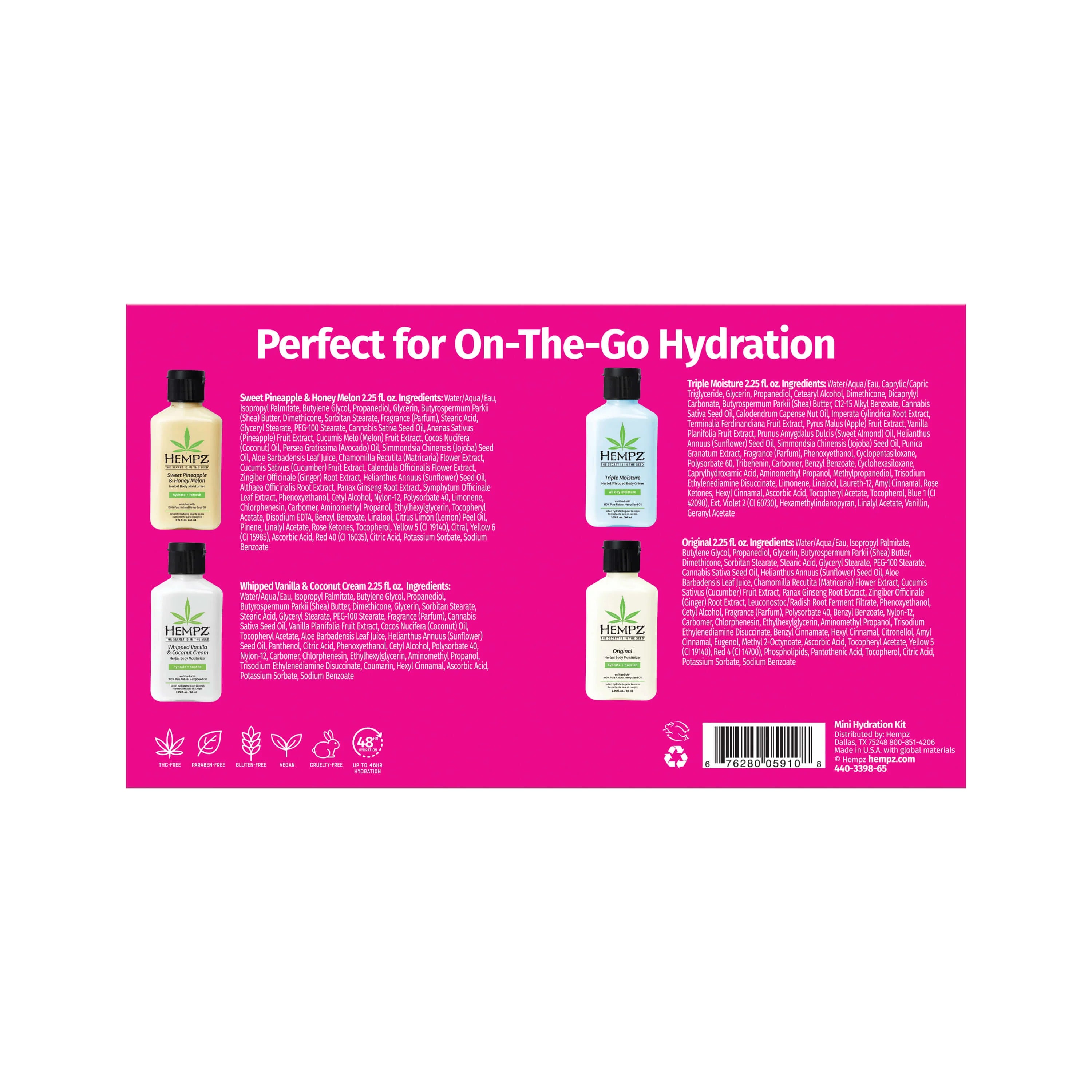 Hempz - Mini Hydration Core Kit