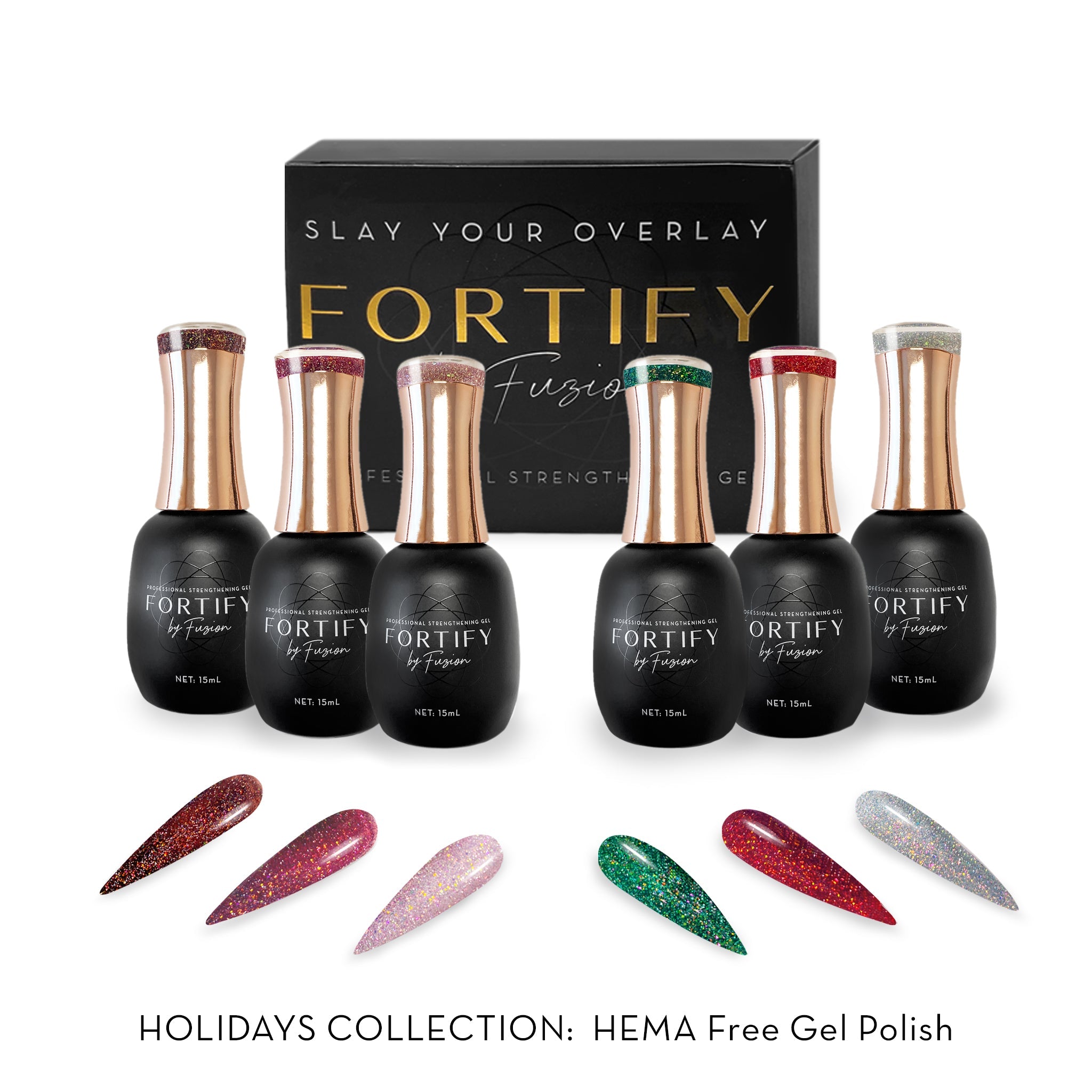 Fuzion Fortify - HEMA Free - Polish Collection 51-56 - Winter 2023 - Creata Beauty - Professional Beauty Products