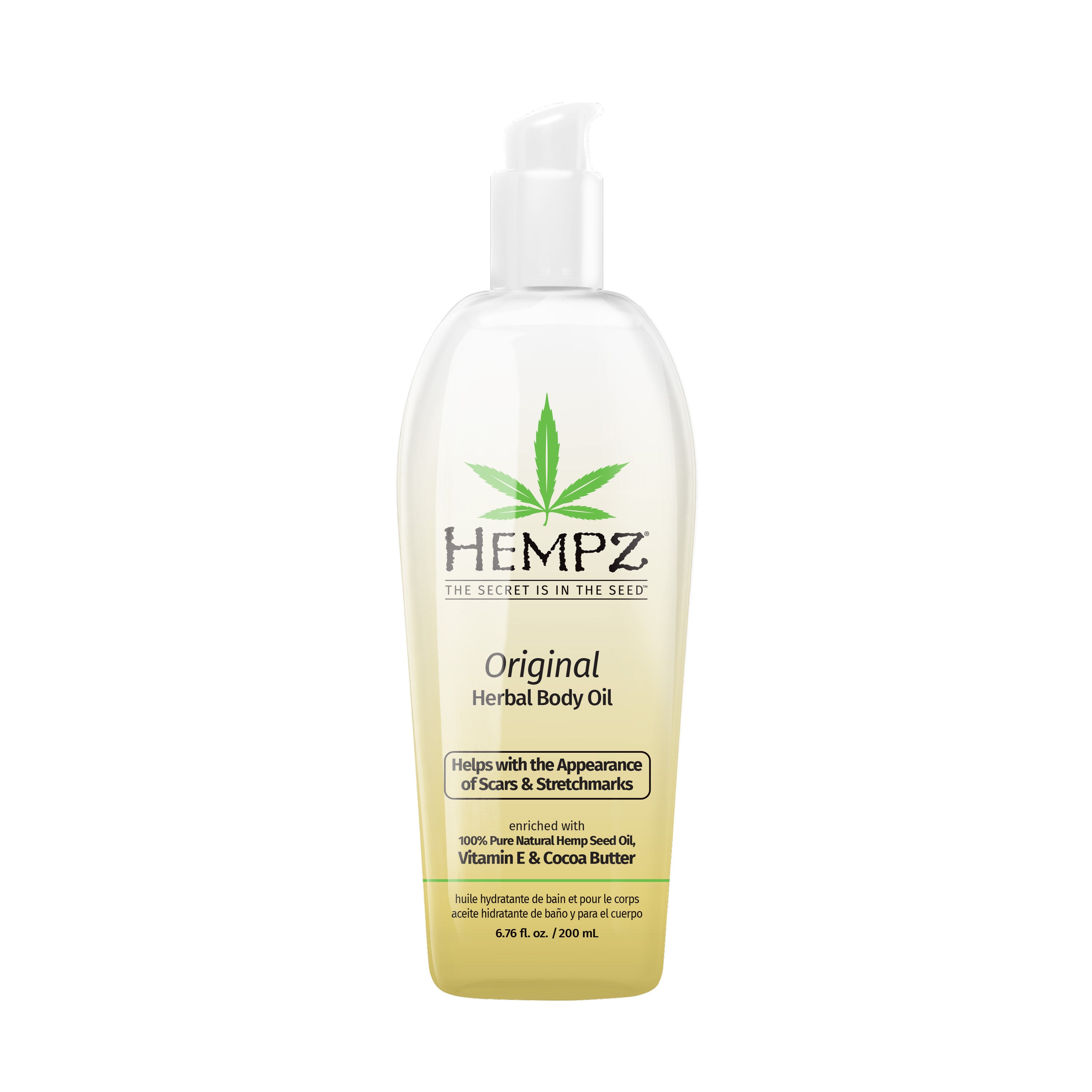 Hempz - Original Floral Banana Herbal Body Oil 6.76 oz. - Scars & Stretchmarks - Creata Beauty - Professional Beauty Products