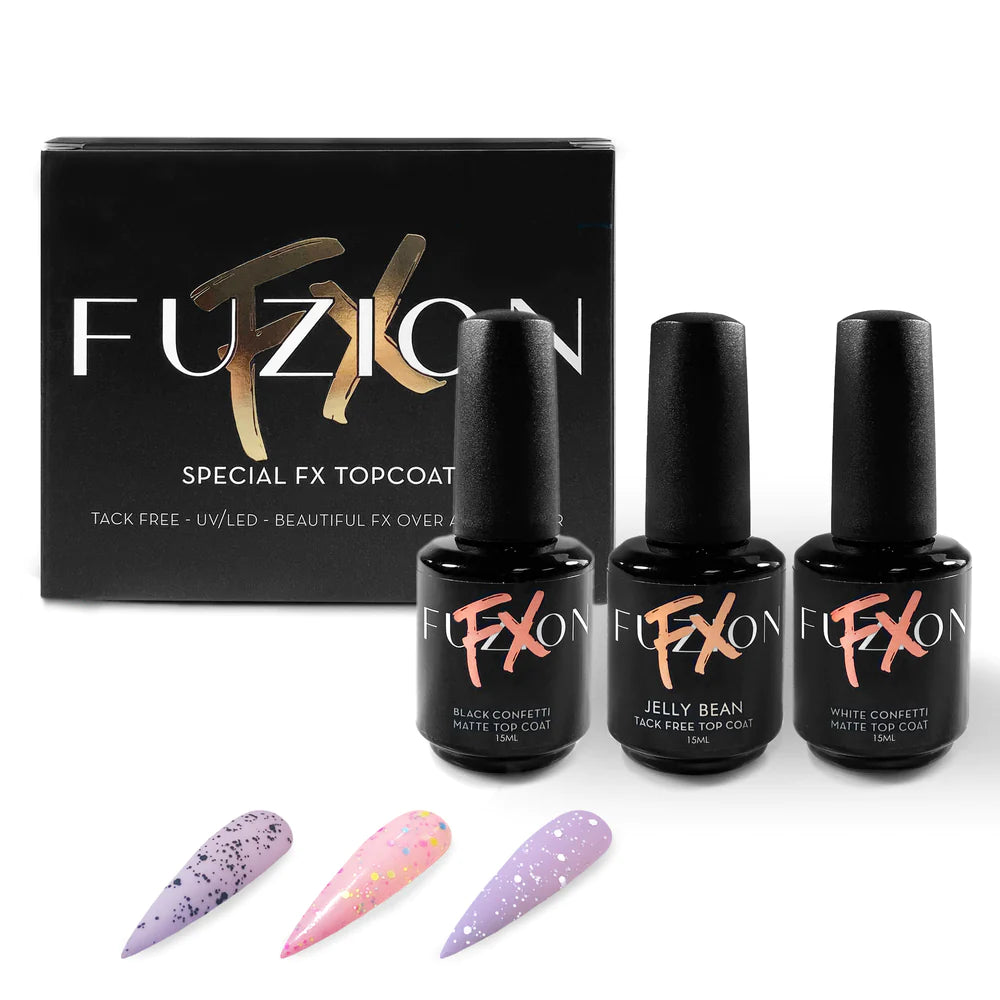 Fuzion FX Confetti Topcoat 3pk - Creata Beauty - Professional Beauty Products
