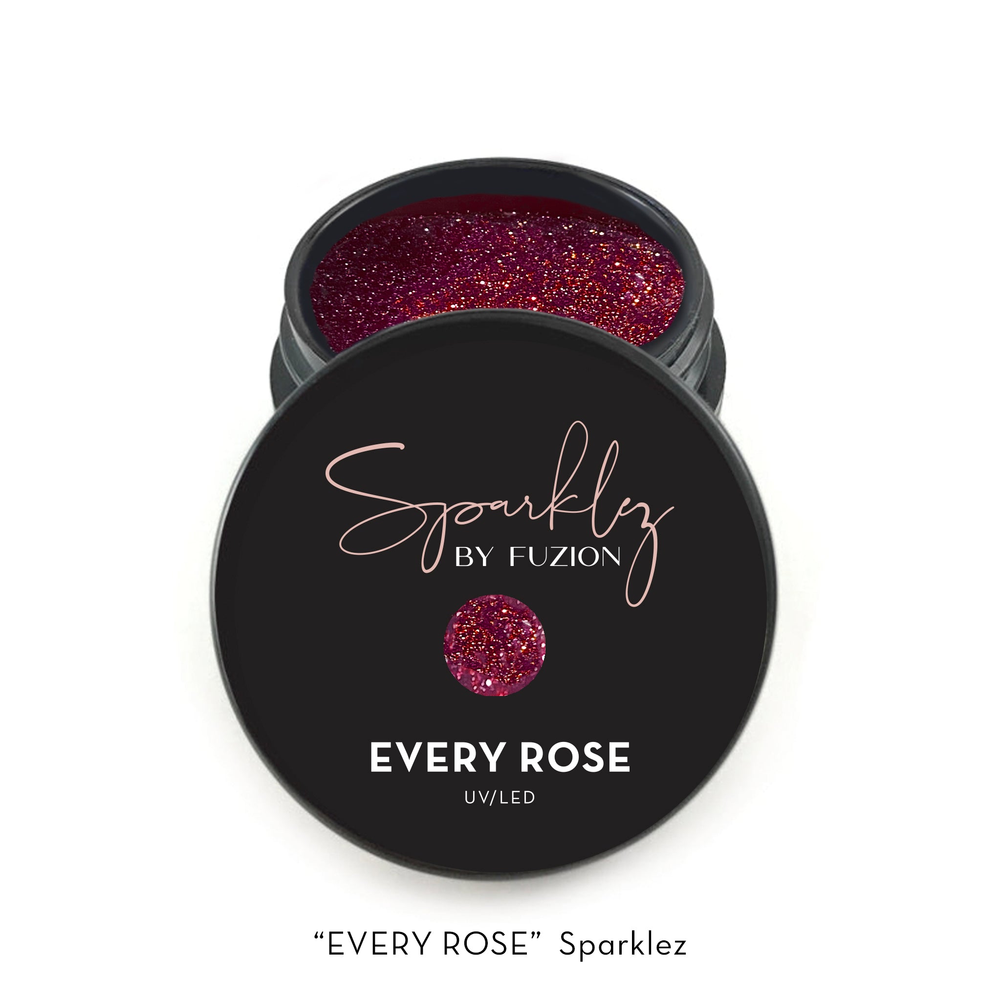 Fuzion Sparklez Gel - Every Rose - Creata Beauty - Professional Beauty Products
