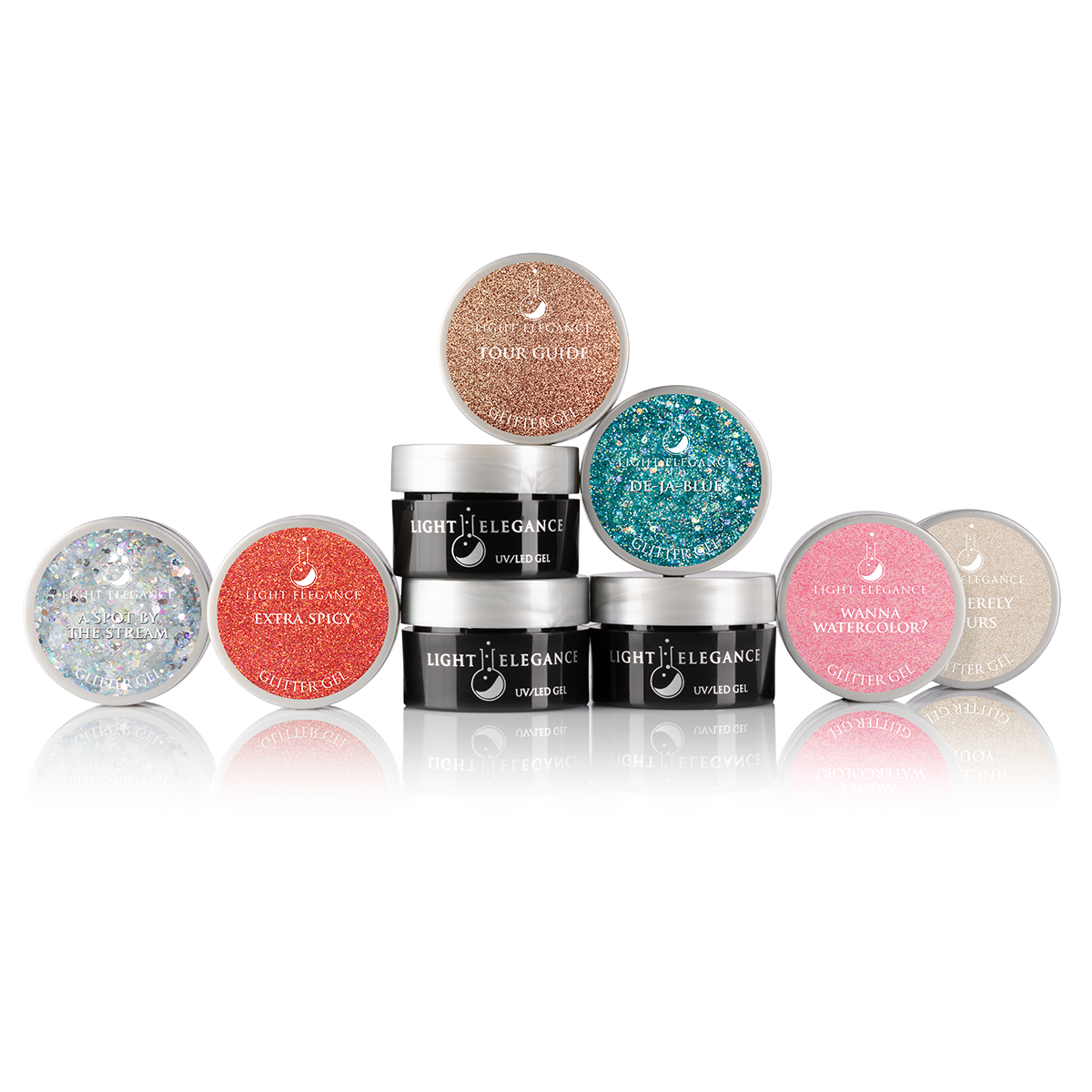 Light Elegance Glitter Gel Bargain Bundle - Creata Beauty - Professional Beauty Products