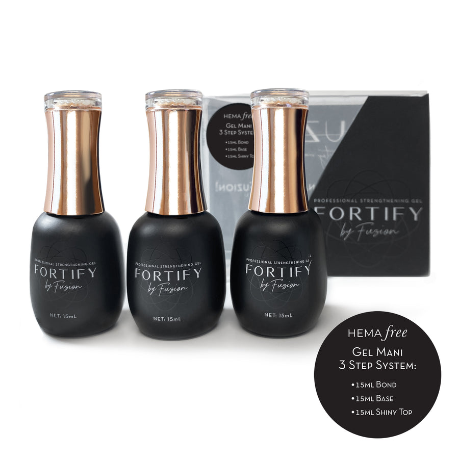 Fuzion Fortify Starter Kit: Hema Free Gel Mani, 3 Step System - Creata Beauty - Professional Beauty Products