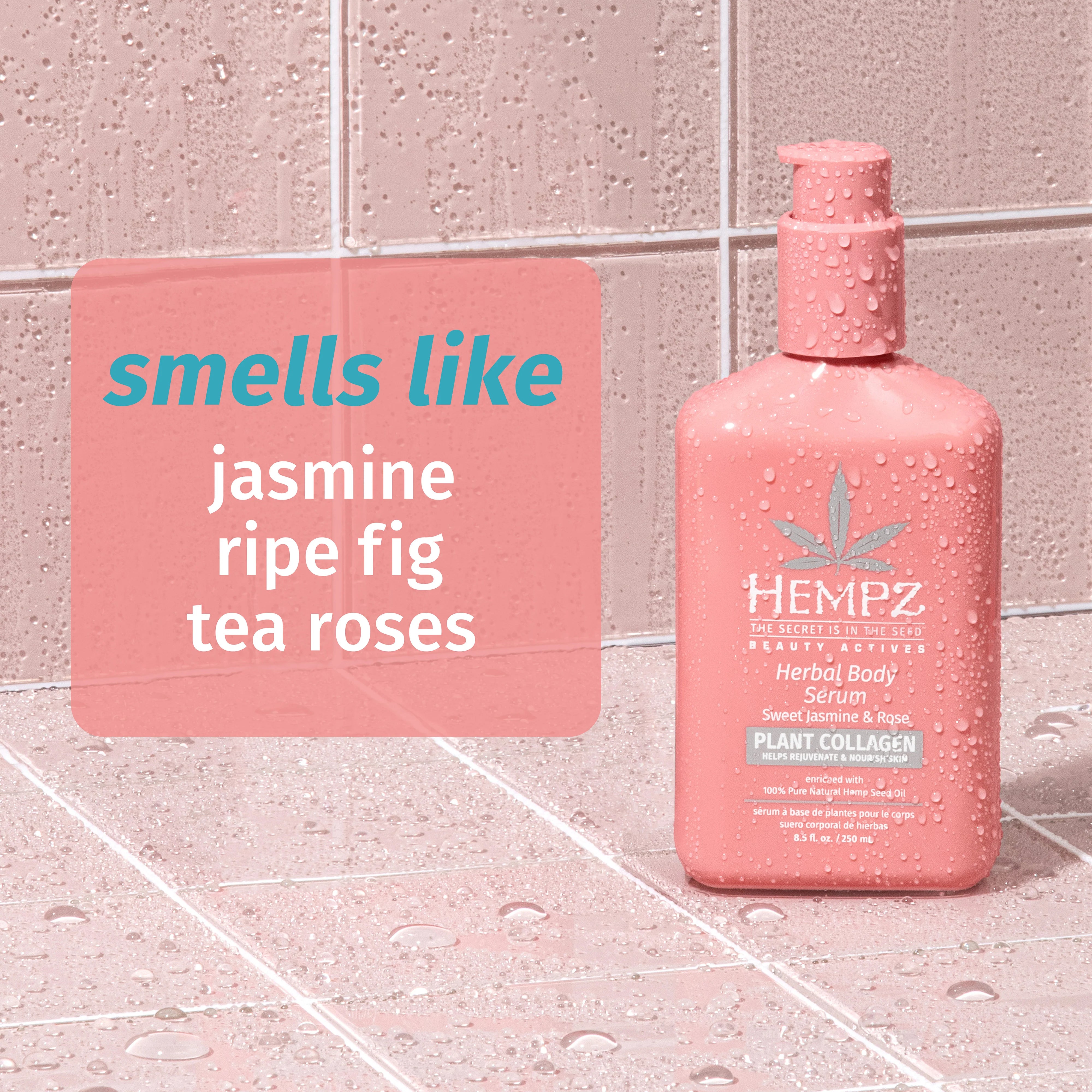 Hempz - Beauty Actives Sweet Jasmine & Rose Herbal Body Serum with Collagen Booster